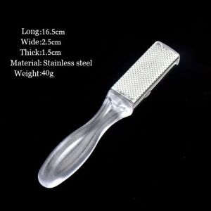 2pcs/1pcs Pedicure Foot File Callus Remover Stainless Steel Foot Scraper Portable Rasp Colossal Foot Grater