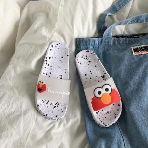 JX.PH Summer Sandals Flip Flop Sesame Street Flat Women Slipper Shoes Sandals