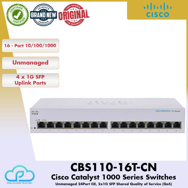 CISCO Business 110 Series CBS110-16T-CN Unmanaged Switch CBS110 ...