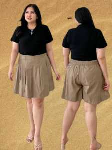 Rok Celana Pendek Skort  Korean Style Hotpants Wanita Jumbo BB 70kg Women Activity