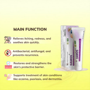 Damos Herbal Cream 17g Natural Relief For Itching Eczema Rashes Psoriasis And Fungal Infections