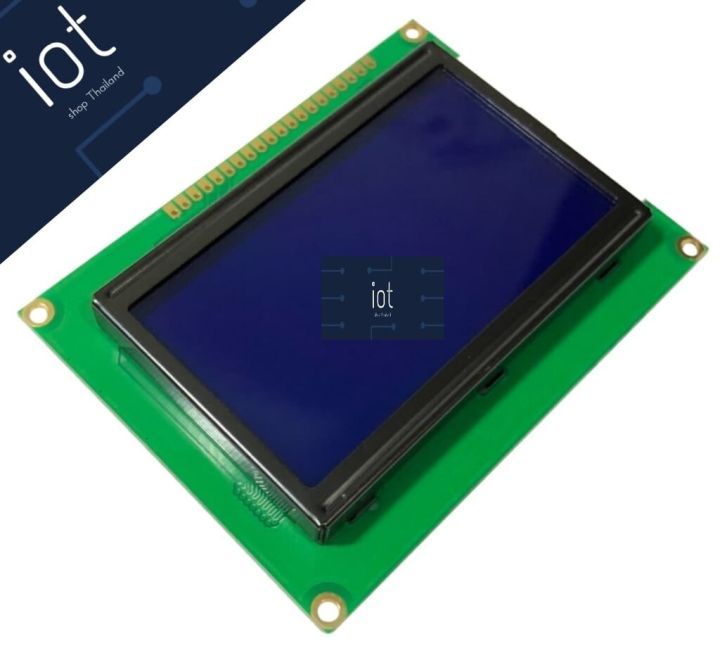 128x64 Dots Graphic Blue Color with Backlight LCD 12864 Display Module ...