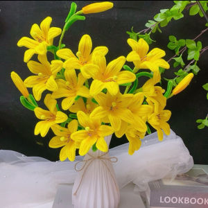 Set vật liệu làm bình hoa loa kèn S0929- Hoa Trang trí phòng khách biểu tượng Hôn nhân may mắn Hoa tự làm handmade