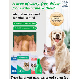 Pet Dewormer Drops Dewormer Drops Highly Effective Portable Pet Care Dual Action