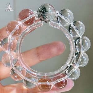 Montagne Jewelry Original Design Fine Jewellery Natural 14-15mm Green-phantom Crystal Bracelets