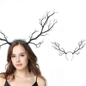 Gothic Hairband with Realistic Branch Design Comfortable Hairhoop For Women Teens Roleplay Parties And Daily Use