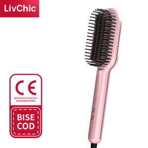 [Barang Lokal] LivChic Catokan Sisir Pelurus Rambut LB401 54 Watts sisir rambut