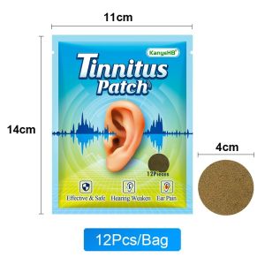 Herbal Tinnitus Treatments Patch Itchy Ear Pains Relief Plaster Protect Hearing Loss Traditional