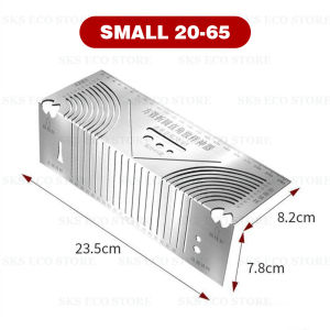 Arc Marking Ruler Right Angle Construction Arc Parallel Drawing Tool 90 Degree Folding Ruler Bending Ruler