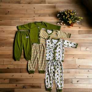 PAKET BROJOL SETELAN BAJU BAYI NEWBORN/BARU LAHIR 18 PCS SERI HIJAU OLIVE UNTUK USIA 0-3 BULAN