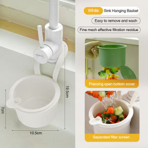 Detachable Sink Hanging Strainer Basket Creative Openable Bottom Cover Kitchen Garbage Filter Quickly Drain Sink Storage Bag Home Storage