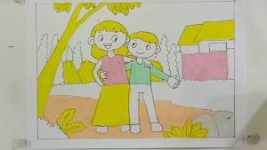 Kuas Remah Krayon & Peralatan Menggambar Pensil Penebal