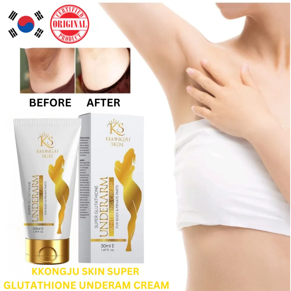 Best Seller Kkongju Skin Underarm Whitening Cream Super Glutathione with  Collagen and Milk Quick Brightening and Whitening Absorption for Dark Areas  of Body. | Lazada PH