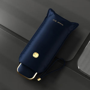 Olycat Flat Cute Umbrella Five Folding UV Luxury Umbrella Rain Women Portable Summer Outdoor Pocket Sun Umbrella Girls Gift