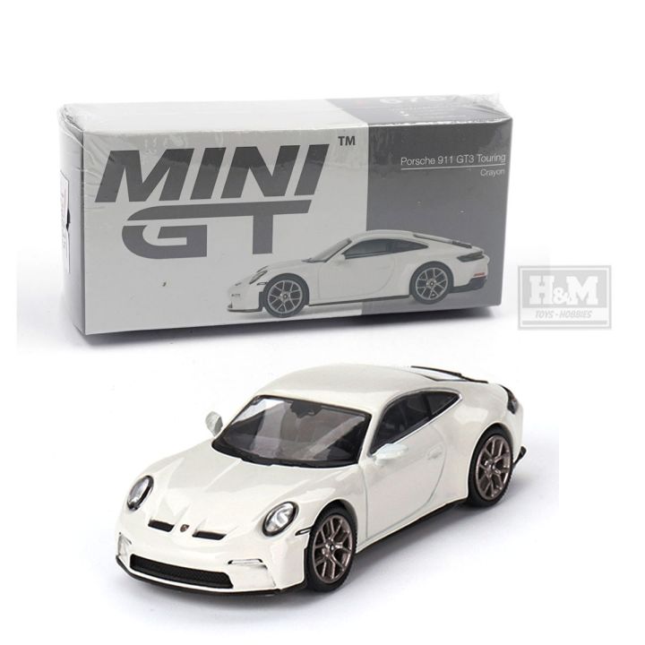 Miniature Porsche 911 GT3 Touring (992) Mini GT 1:64, Couleur Crayon - Neuve, Boîte
