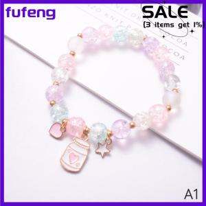 fufeng Cute Popcorn Beads Bracelet Friendship Bracelets For Girls Pendant Bracelet Jewelry Accessories