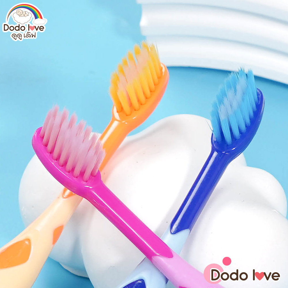 แปรงสีฟันและยาสีฟัน แปรงสีฟันเด็ก ลายราฟ สำหรับสำหรับเด็ก 2-5 ปี แปรงสีฟัน ขนนุ่ม
