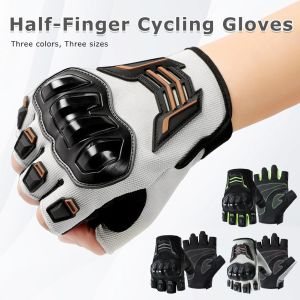 Motorcycle gloves half finger waterproof breathable wear resistant riding gloves for motorcycle anti-slip sports cycling gloves for men motocross protective gears
