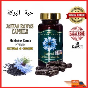 JAFFAR RAWAS KAPSUL HABBATUSSAUDA 60s | Black Seed Nigella Sativa Black Cumin Kalonji |