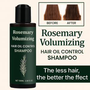 Rosemary Shampoo Herbal Extract Hair Nourishing Repairing Oil Control Fluffy Effect Shampoo – Anti-Hair Loss Treatment Deep Clean Scalp Care Natural Essence for Soft Shiny Thick Hair Daily Haircare Solution