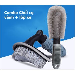 Chổi Cọ Rửa Vệ Sinh Vành Mâm Bánh Xe Hơi Xe Máy Chuyên Dụng Bàn Chải Chà Rửa Lốp Xe Đa Năng