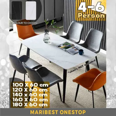Eames Dining Table Set Meja Makan Murah Study Table Modern Marble Style Wood 6 Seater Dining Set Home Furniture 餐桌