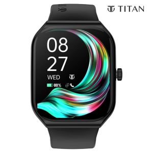 Titan Smart Watch with 1.96 Inch AMOLED Display | 410 x 502 Pixel Resolution | AI Voice Assistant | 90188AP01