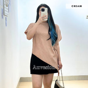 6177 Patricia One Shoulder Plisket Top Blouse Atasan Wanita