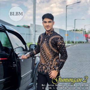 Baju Batik Pria lengan panjang