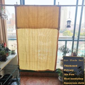 ตาข่ายสีป้องกัน UV สีดำหนาเพื่อความเป็นส่วนตัวในสวนผ้าม่านกันแดดระเบียงระเบียงพืชบอนไซเพื่อความปลอดภัยบังแดดศาลากลางแจ้ง