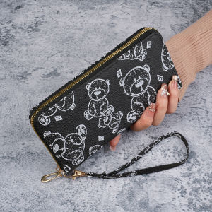 2025 New Womens Wallet Long Bear Single Zipper Clutch Fashion Card Holder Multi-Card Slot Money Clip Womens Bag [ Free Shipping ]