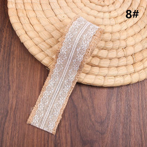 Suomi 2m Handmade Decorations Linen Volume Burlap Ribbon Cloth Roll Lace DIY Manual Accessories