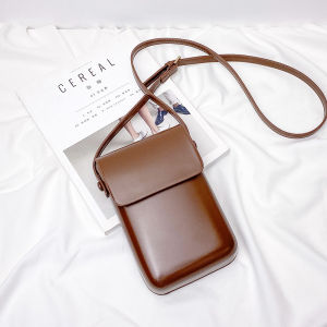 Vertical Mobile Phone Bag Women Crossbody Bags Women Wallet Woman Sling Bag Woman Small Handbag Korean Style High Quality Leather Bag Multifunctional Mobile Phone Pouch