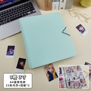 IMYY A4 Kpop Idol Photocard Holder PP Photo Album with 25pcs 9grids 3inches Inner Pages Binder Photocards Collect Photocard Packaging Supplies 2026