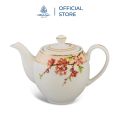 Bộ Ấm, Chén Trà Sứ Minh Long 0.8 L - Camellia - Hoa Đào. 