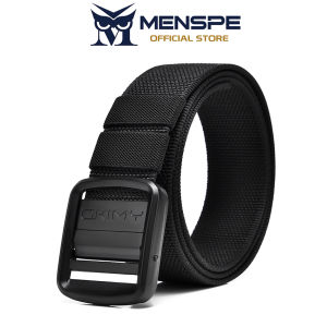 MENSPE Men Belt Outdoor Tactical Belt Double-Sided Use Adjustable Belt Rotating Buckle Nylon Waistband Two-Color Belt Youth Sports Canvas Pant Belt Simple Nice Waistband Nylon
