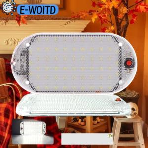 E-WOITD  1Pcs Car Ceiling Indoor Interior Lamp For Motorhomes Led Bars 12v-85v Led Car Universal Roof Bars Car Reading Light Trunk Light