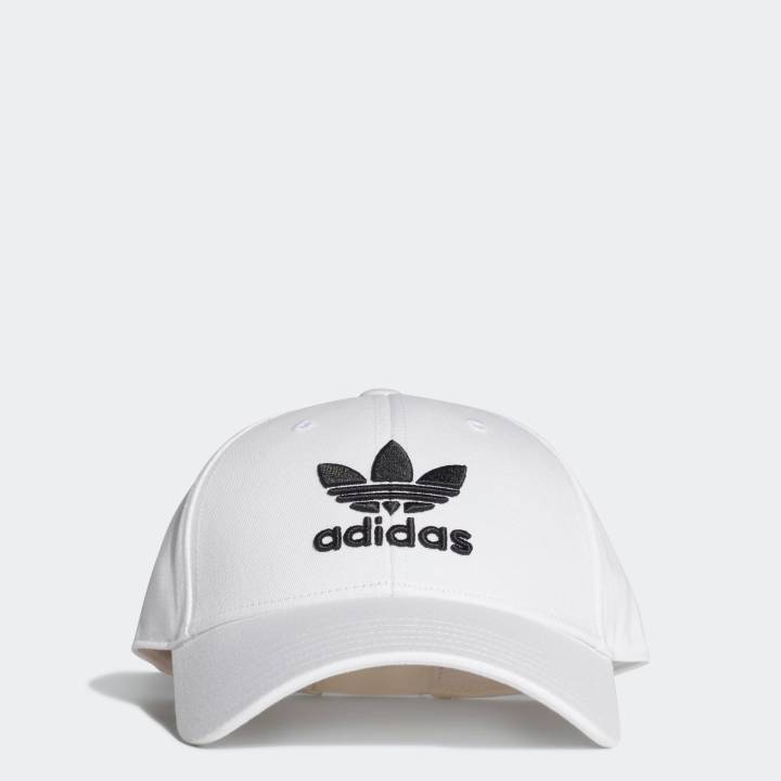 adidas Lifestyle TREFOIL BASEBALL CAP Unisex White FJ2544