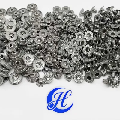 Set 50 bộ nút bấm áo 4 chi tiết không gỉ sét cho cúc bấm phụ liệu may mặc