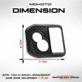 MOKOTO CLICK 125I V2 V3 V4 IGNITION KEY COVER CARBON / FORGED IGNITION LOCK PROTECTION FOR HONDA CLICK 125i MOTORCYCLE. 