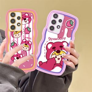 Casing Ponsel Pasangan Manis & Soft Case Tepi Bergelombang