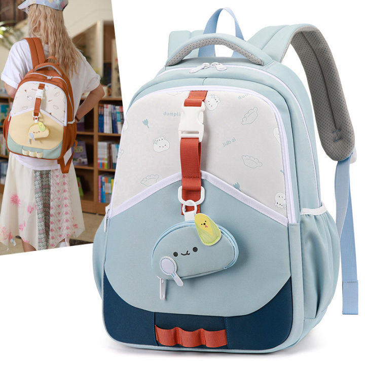 Balo cho bé gái đi học tiểu học cấp 1 vải cao cấp màu pastel dễ thương ...