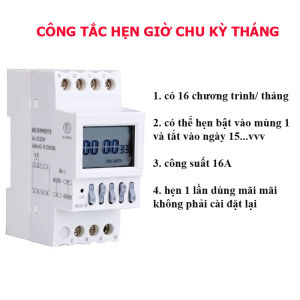 Timer hẹn giờ chu kỳ tháng - 12 chương trình hẹn giờ NKG-5