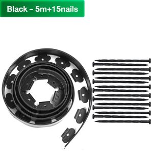 💥ใช้ 10ปีไม่ฟัง💥ขอบกันดิน 5/10/15เมตร (พร้อมตะปู) อย่างดี มีคุณภาพ ใช้งานยาวนาน จัดสวน ที่กันดินไหล กันหิน งอ 180 องศาไม่เปลี่ยนรูป Garden Edging ที่กั้นดินสวน วัสดุ PE เป็นมิตรกับสิ่งแวดล้อม ที่กั้นขอบหิน ใช้ซ้ำได้ทนทาน ที่แบ่งดิน กั้นหญ้าและหิน