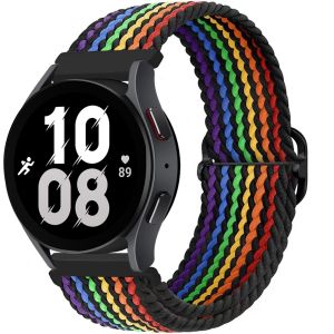 20mm 22mm Strap For Samsung Galaxy Watch 6/6 Classic/4 Classic/5 5pro/3/active 2/s3 Elastic Braided Solo bracelet Huawei watch GT 2e pro band