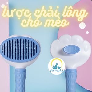 LƯỢC NHỰA CÓ NÚT BẤM CHẢI LÔNG THÚ CƯNG SIÊU TIỆN LỢI