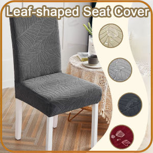 Chair Seat Cover Elastic Waterproof Scandinavian Jacquard Sarung Kerusi Hotel Restaurant Non Slip