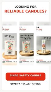 SINAG WHITE CANDLE/CANDLE/WHITE CANDLE/DECORATIVE CANDLES #CANDLES #WHITE CANDLES #SINAG CANDLES