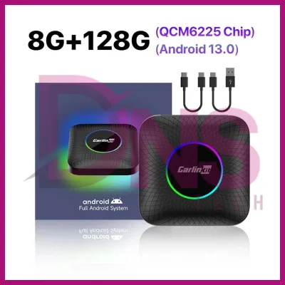 CarlinKit 8+128GB Original Android 13 AI Box Wireless CarPlay Android Auto Tbox LED Qualcomm 6225 Support YT NF Movie