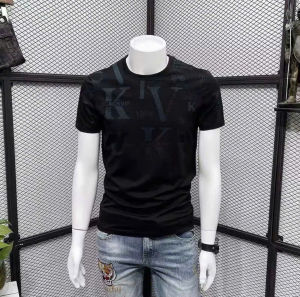 Áo thun nam nữ tay ngắn cổ trụ vải cotton co dãn mặc thoáng mátchuẩn form